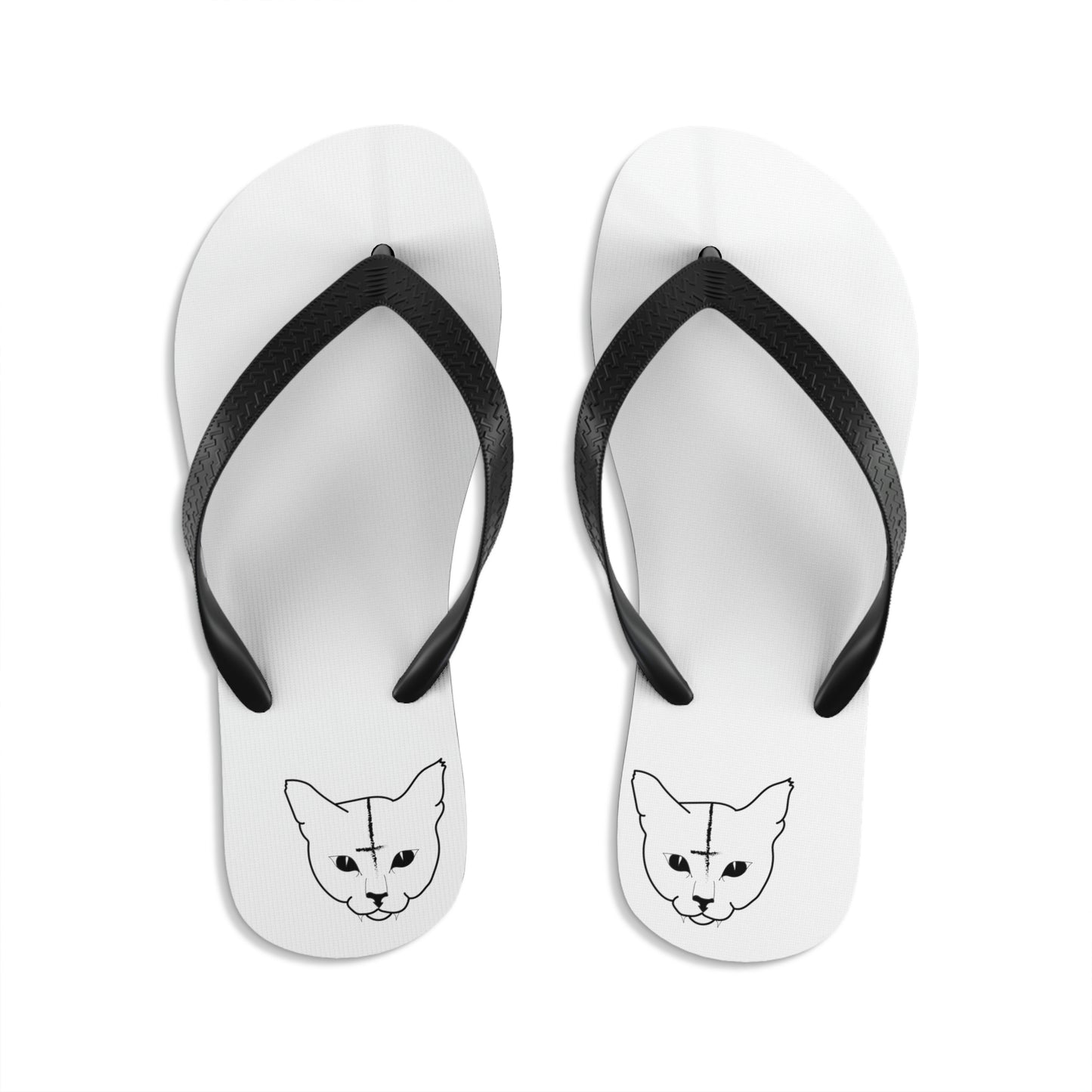 Hell Cat Unisex Flip-Flops