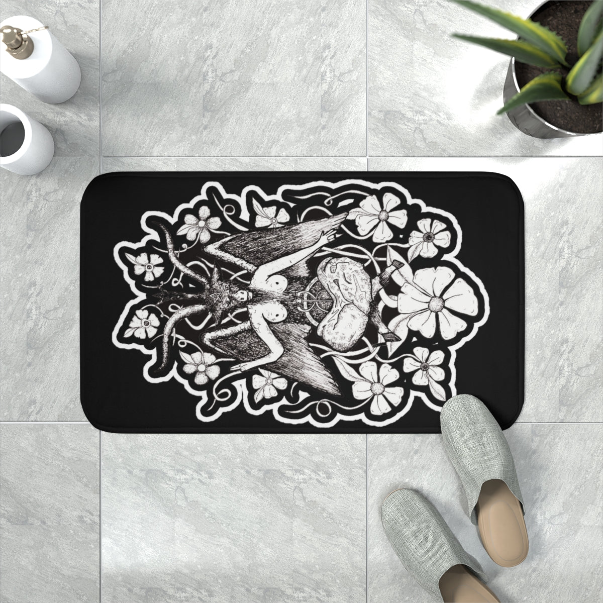 Baphomet Memory Foam Bath Mat
