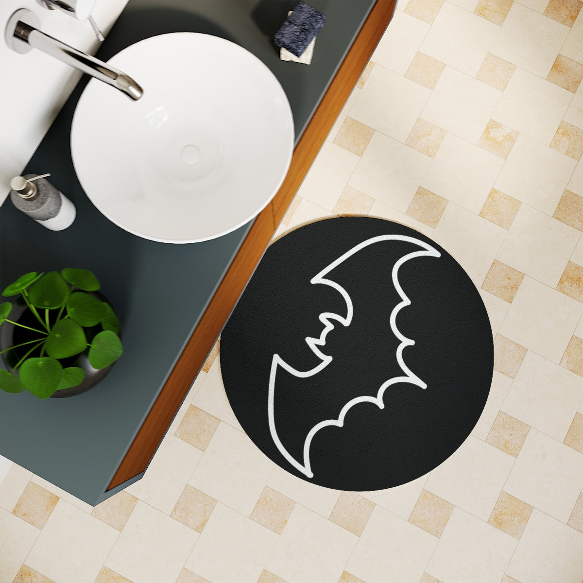 Beautiful Batty Bath Mat