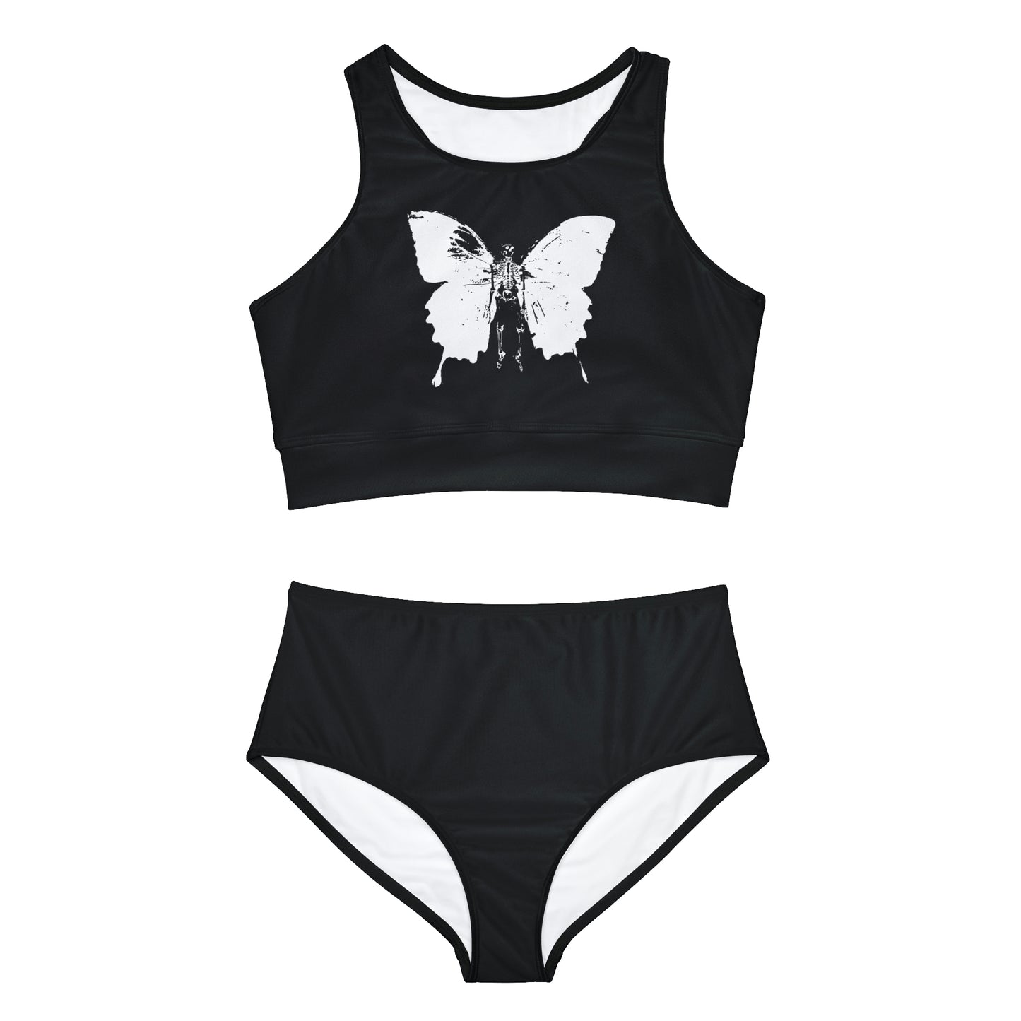 Distressed Skellerfly Sporty bikini Set