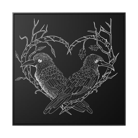 Odin's Ravens Gallery Canvas Wraps, Square Frame