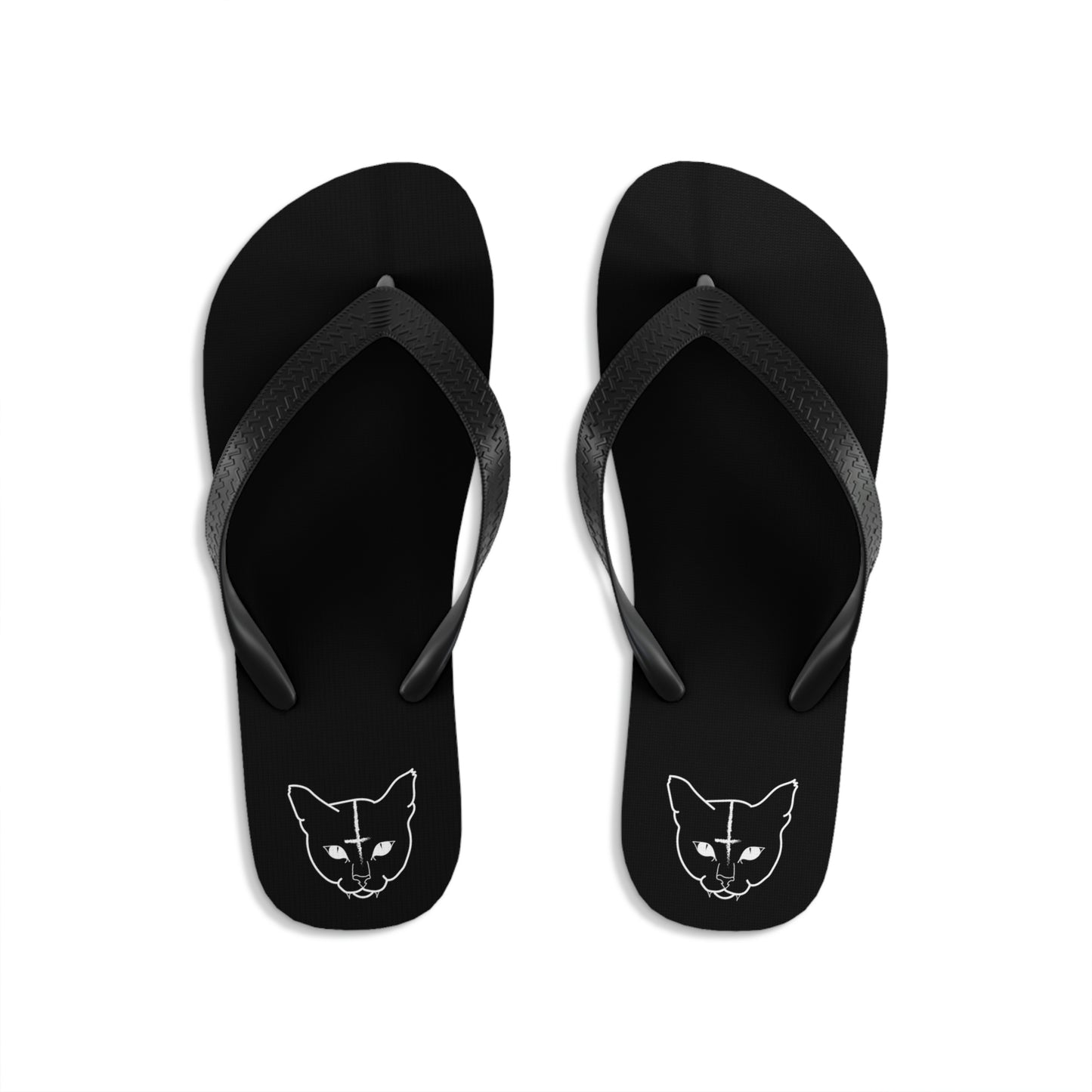 Hell Cat Unisex Flip-Flops