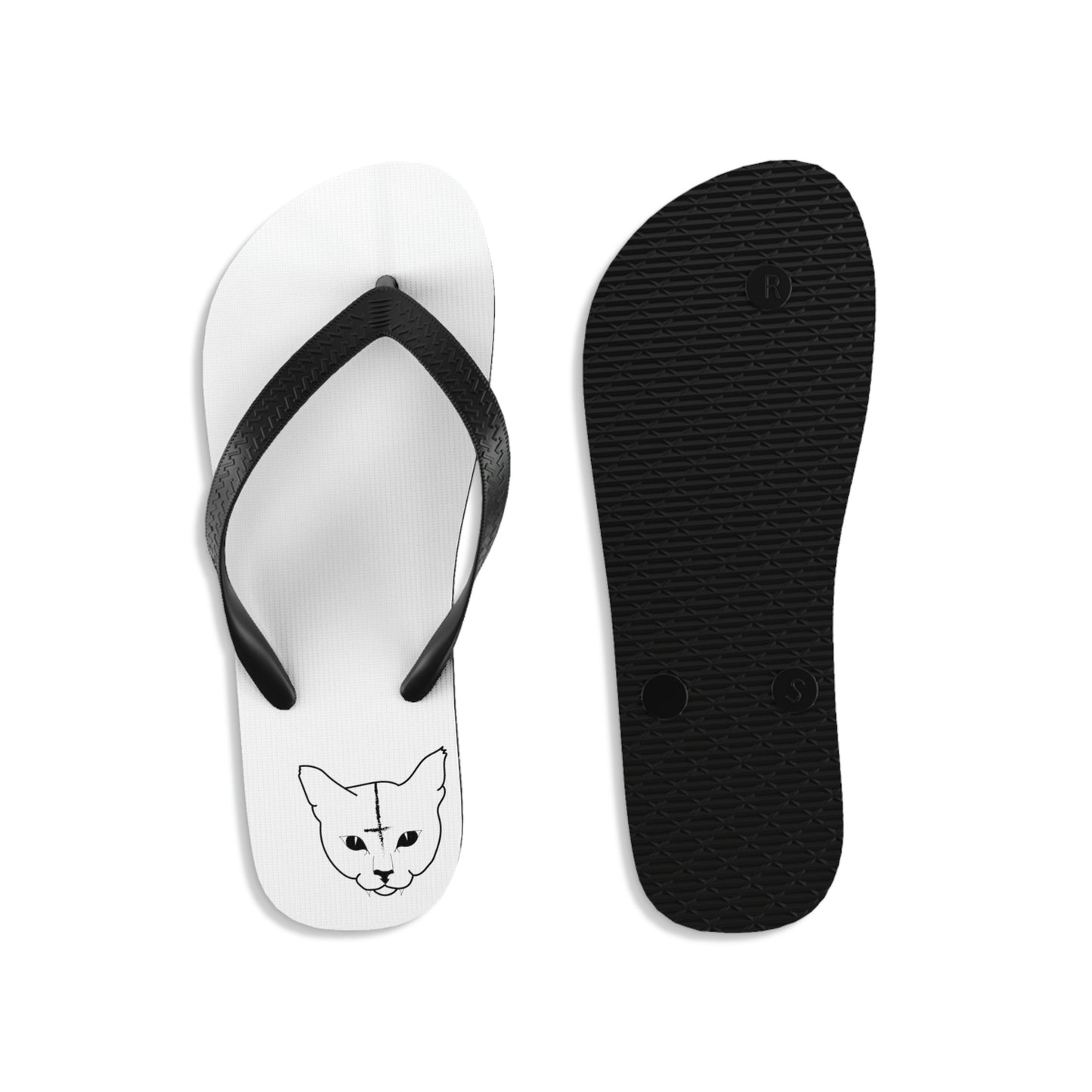 Hell Cat Unisex Flip-Flops