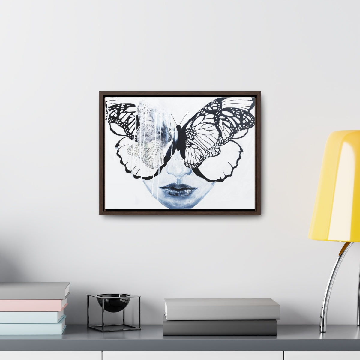"Butterfly Eyes" Painting by Kelly Kresconko PRINT on Gallery Canvas Wraps, Horizontal Frame