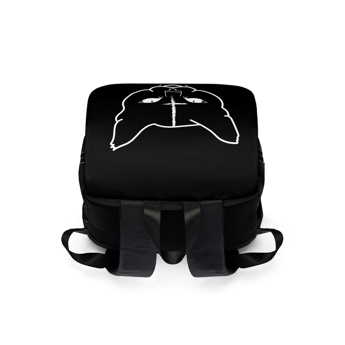 Hell Cat Unisex Casual Shoulder Backpack