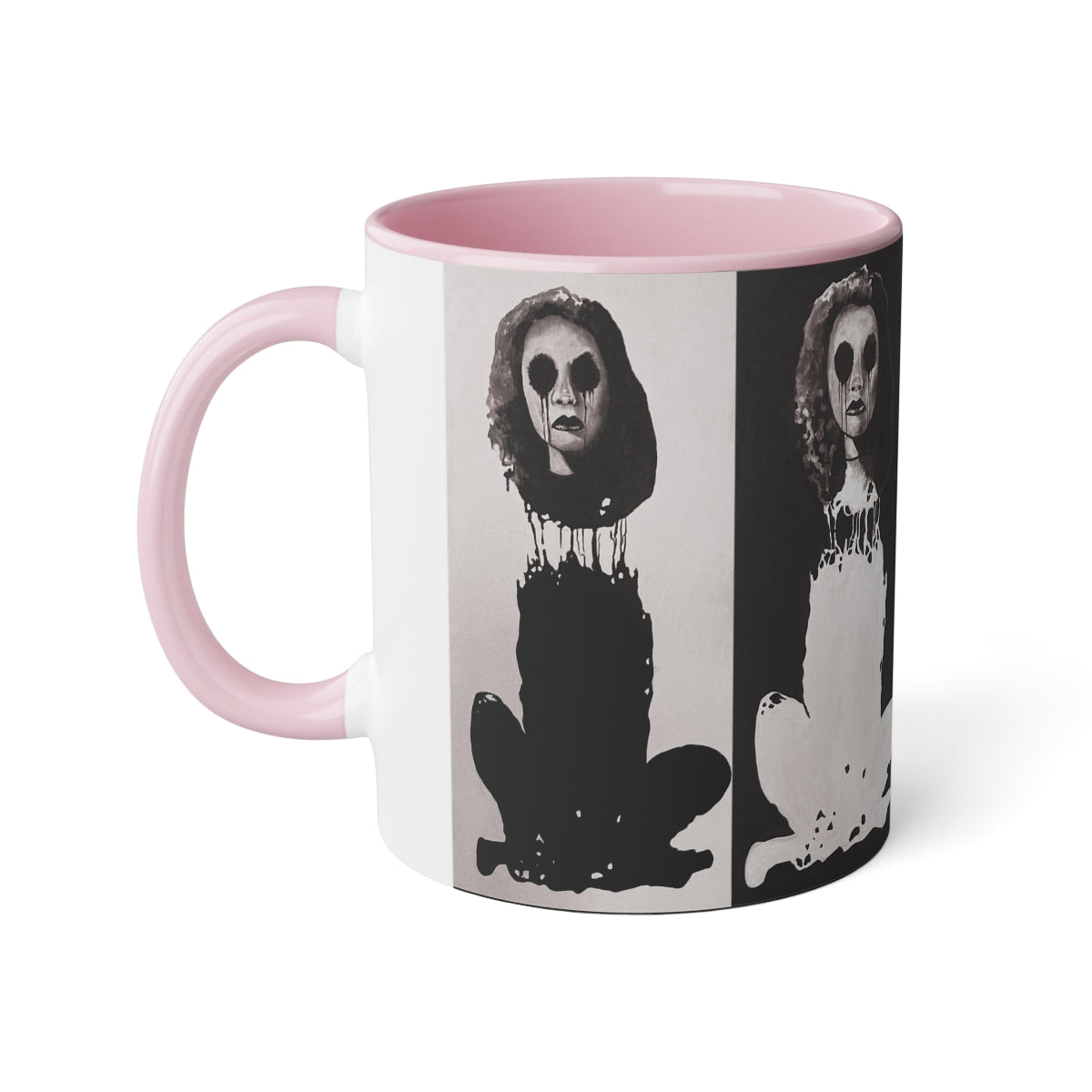 "Melancholy Felines" Painting by Kelly Kresconko Coffee Mug 11oz