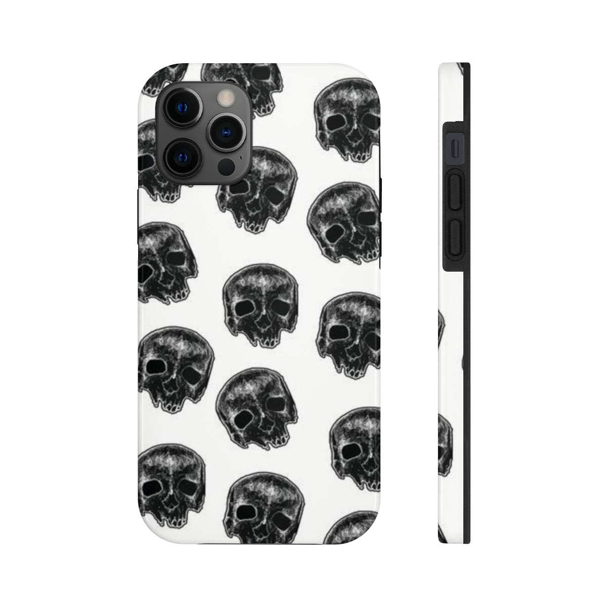 Skull Illustration by Kelly Kresconko Phone Case