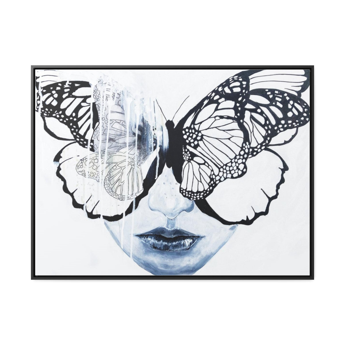 "Butterfly Eyes" Painting by Kelly Kresconko PRINT on Gallery Canvas Wraps, Horizontal Frame