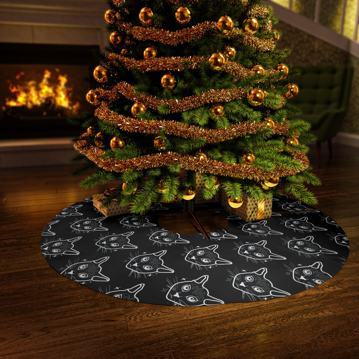 Good Kitty Round Tree Skirt