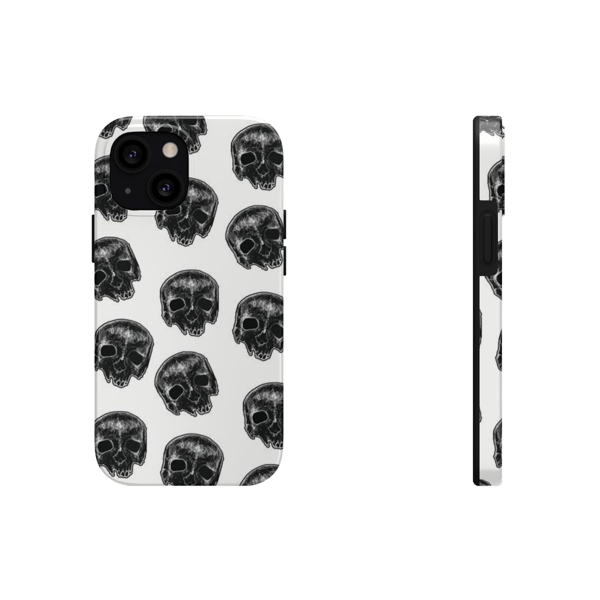 Skull Illustration by Kelly Kresconko Phone Case