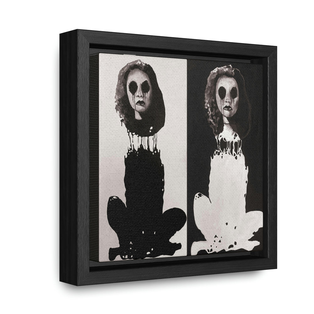 "Melancholy Felines" by Kelly Kresconko Gallery Canvas Wrapped, Square Frame