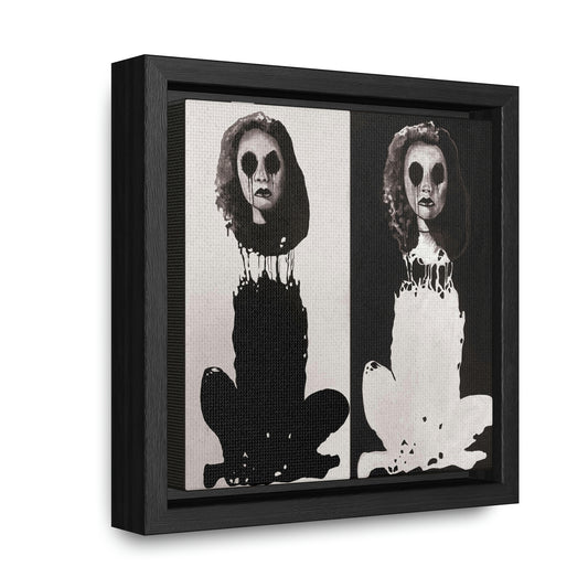 "Melancholy Felines" by Kelly Kresconko Gallery Canvas Wrapped, Square Frame