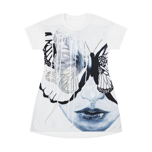 T-Shirt Dress Kelly Kresconko Butterfly Eyes