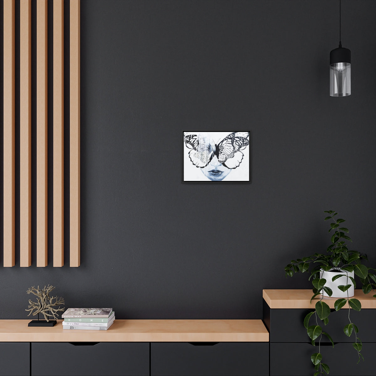 "Butterfly Eyes" Painting by Kelly Kresconko PRINT on Gallery Canvas Wraps, Horizontal Frame