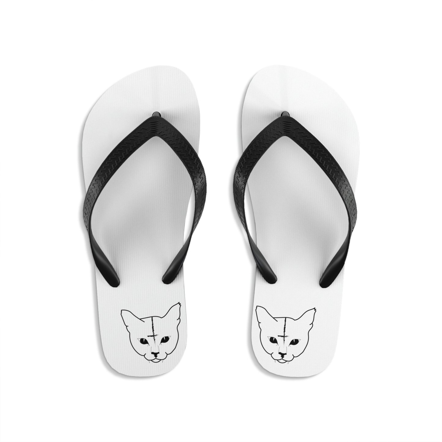 Hell Cat Unisex Flip-Flops