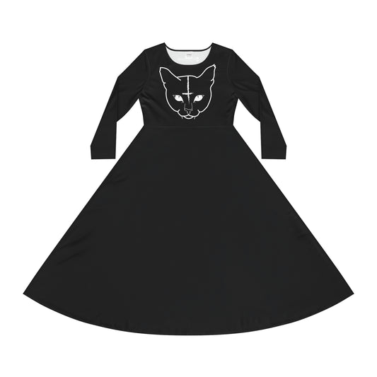 Hell Cat Long Sleeve Dance Dress