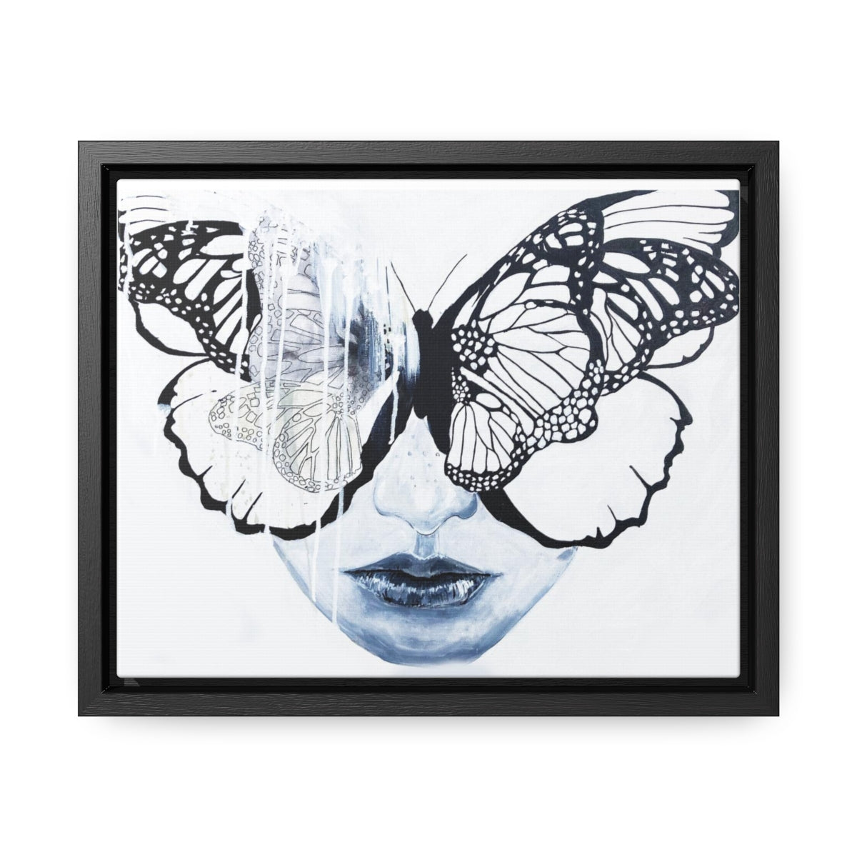 "Butterfly Eyes" Painting by Kelly Kresconko PRINT on Gallery Canvas Wraps, Horizontal Frame