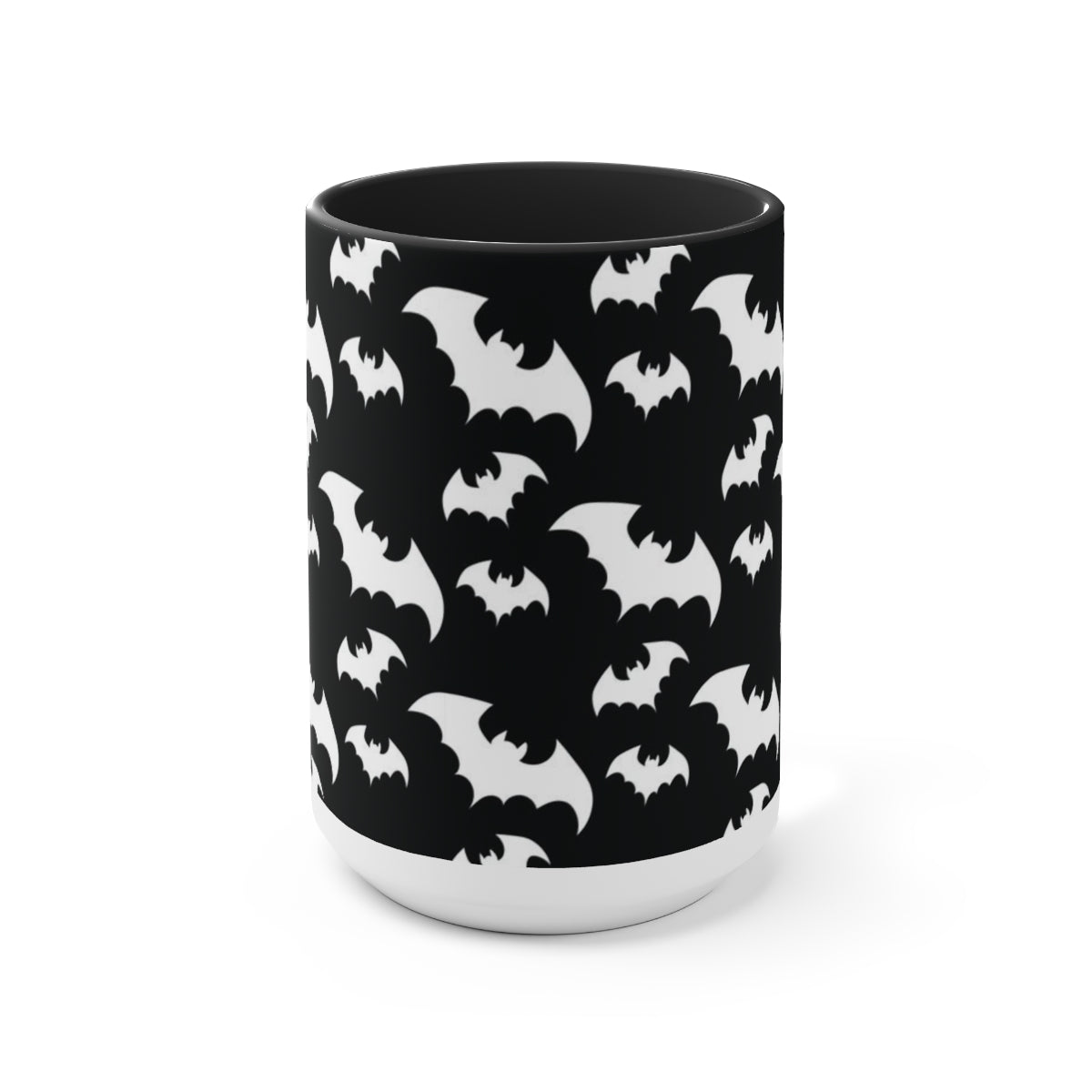 Batty Two-Tone Coffee Mugs, 15oz