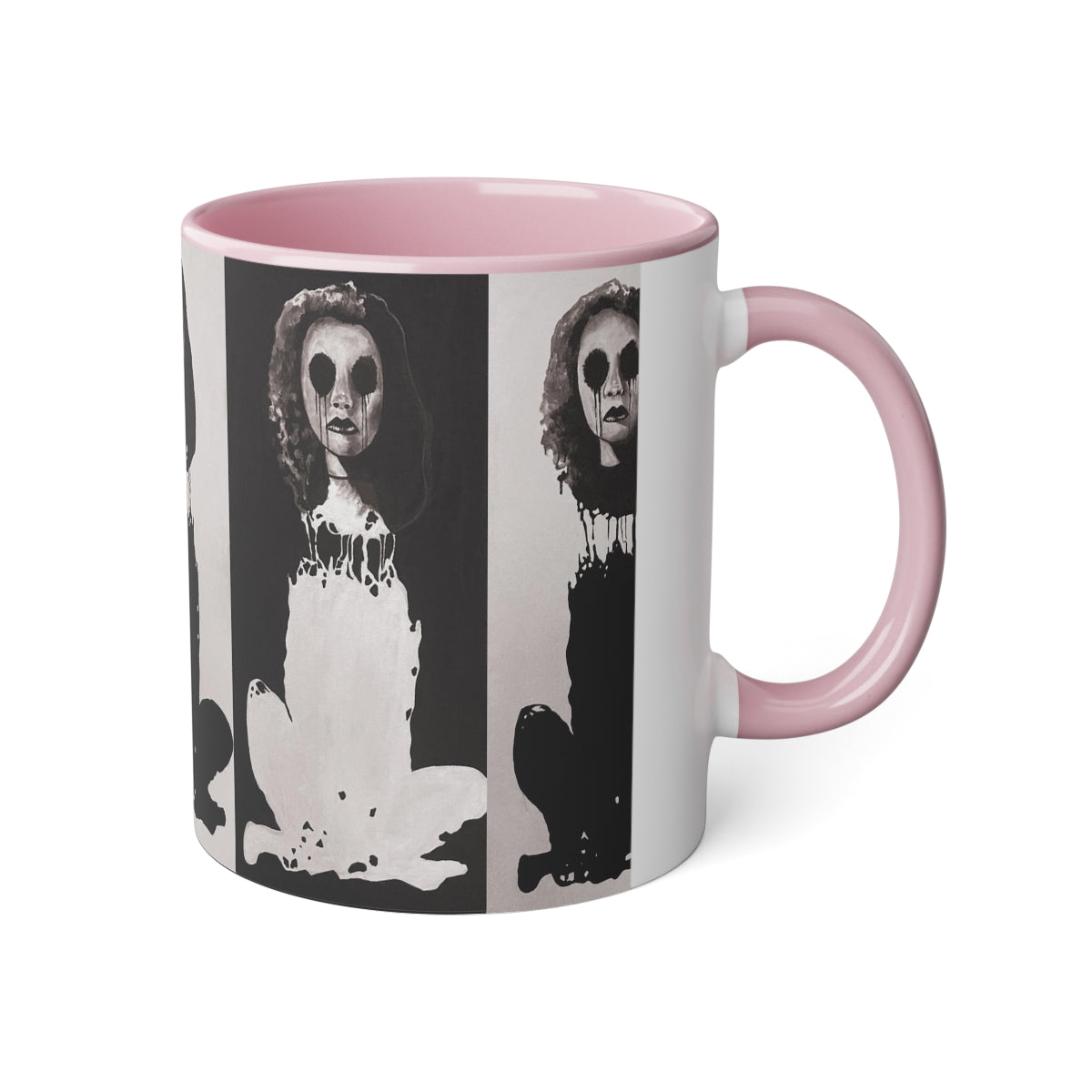 "Melancholy Felines" Painting by Kelly Kresconko Coffee Mug 11oz