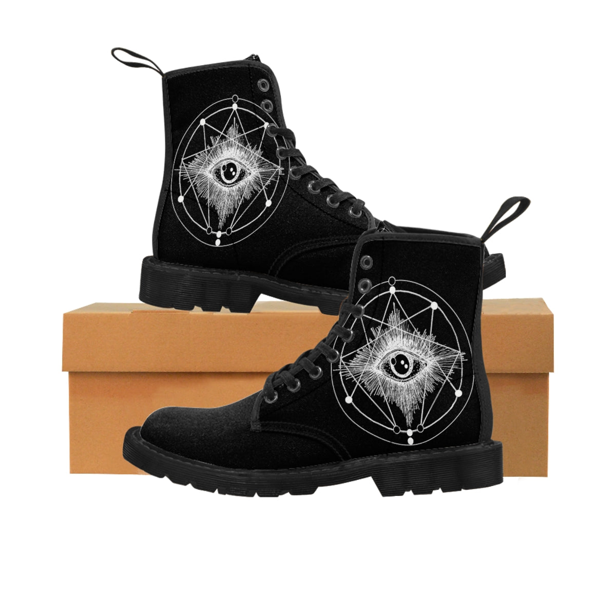ENLIGHTENMENT PRINT Women's Canvas Boots