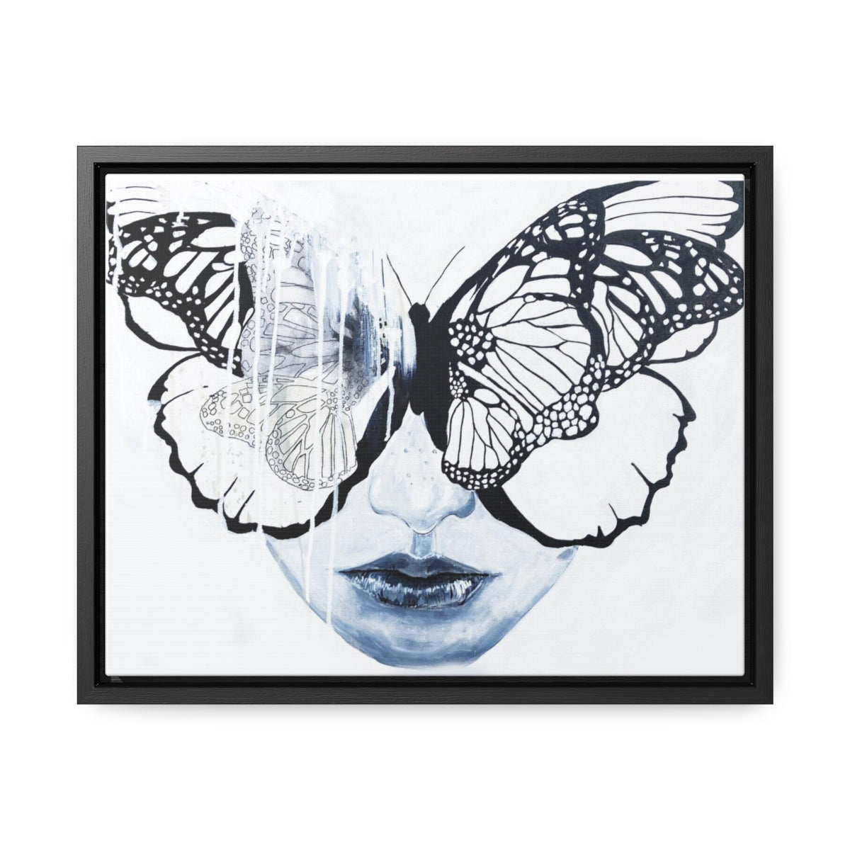 "Butterfly Eyes" Painting by Kelly Kresconko PRINT on Gallery Canvas Wraps, Horizontal Frame
