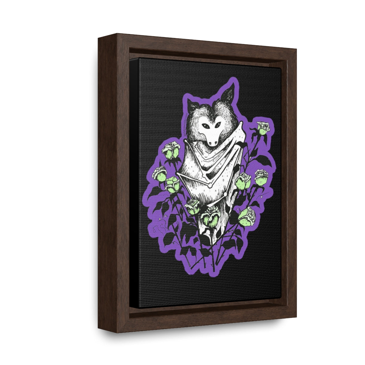 "Blue Batty" Gallery Canvas Wraps, Vertical Frame