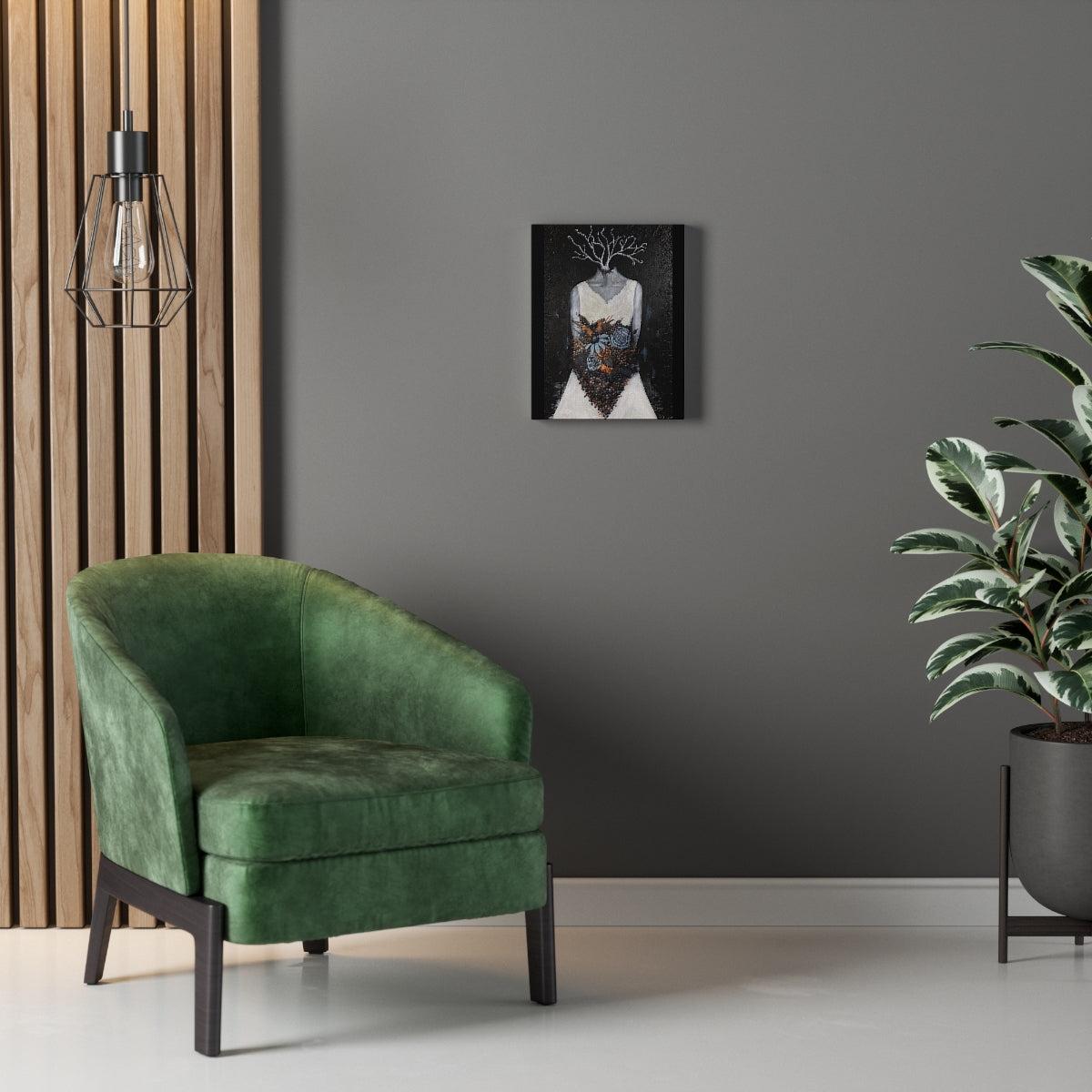 "Cantique" Painting by Kelly Kresconko on Printed Canvas (Reproduction)