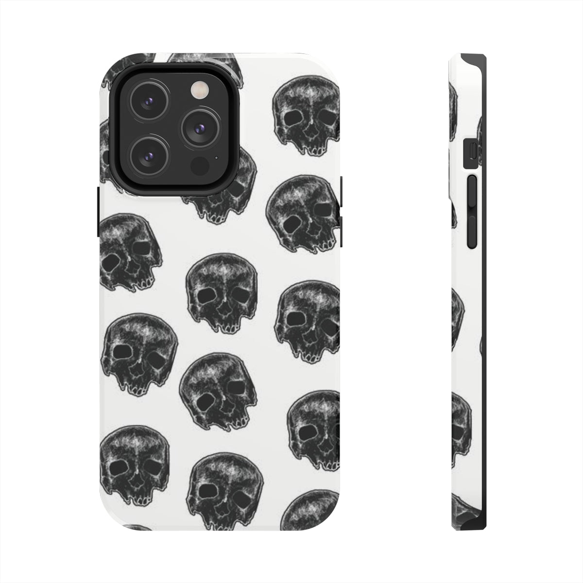 Skull Illustration by Kelly Kresconko Phone Case