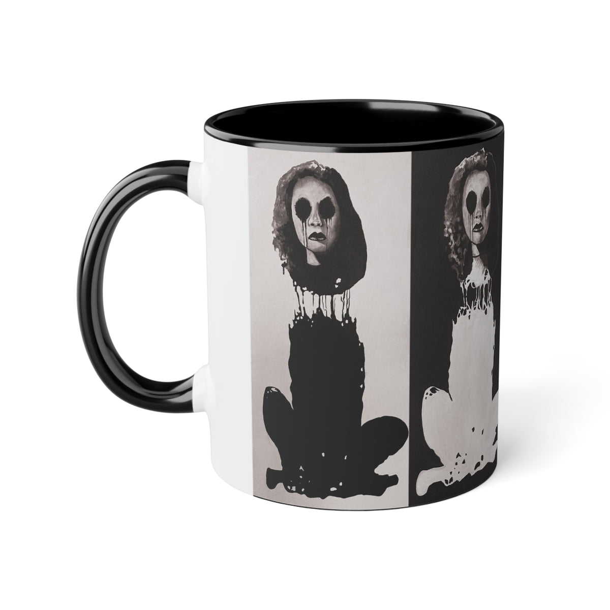 "Melancholy Felines" Painting by Kelly Kresconko Coffee Mug 11oz