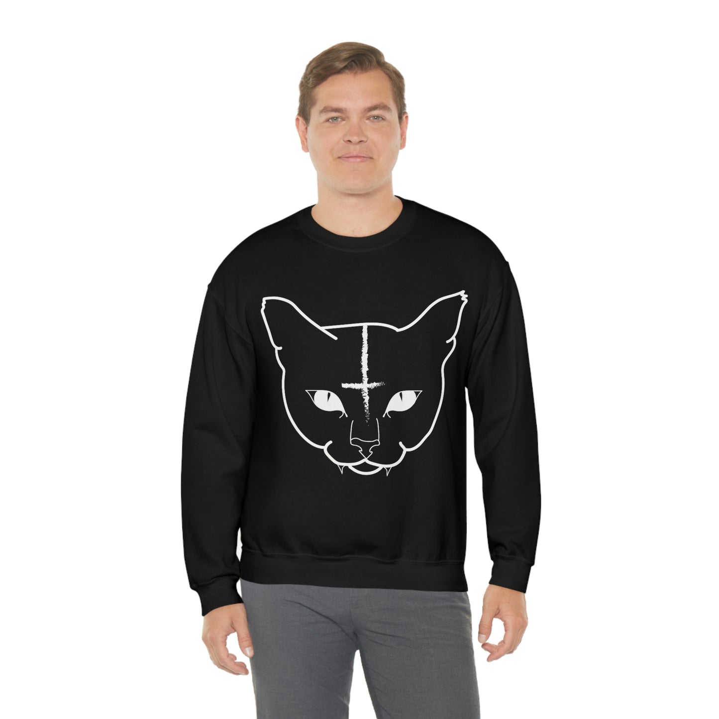 Hell Cat Unisex Heavy Blend™ Crewneck Sweatshirt