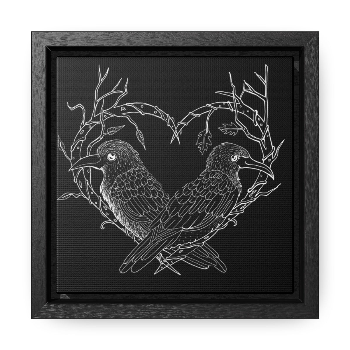 Odin's Ravens Gallery Canvas Wraps, Square Frame