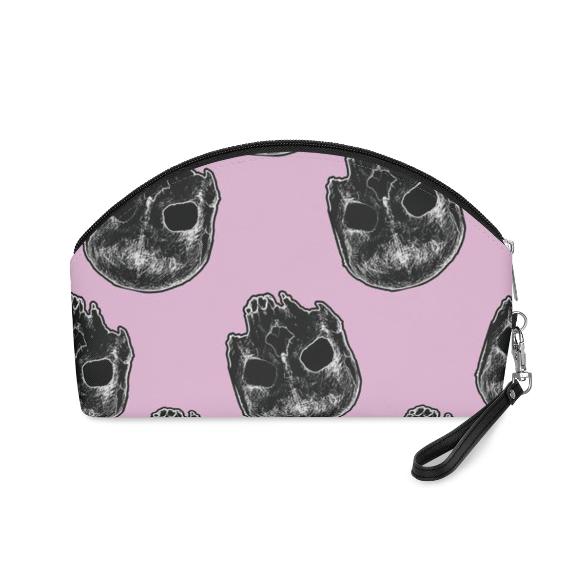 Pink Skull Makeup Bag