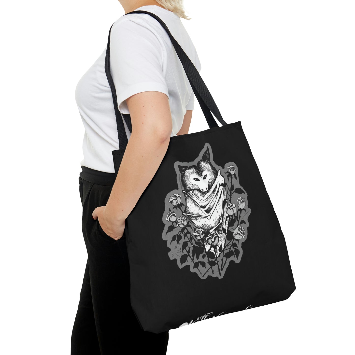 Illustrated Batty Tote Bag (Double-Sided)