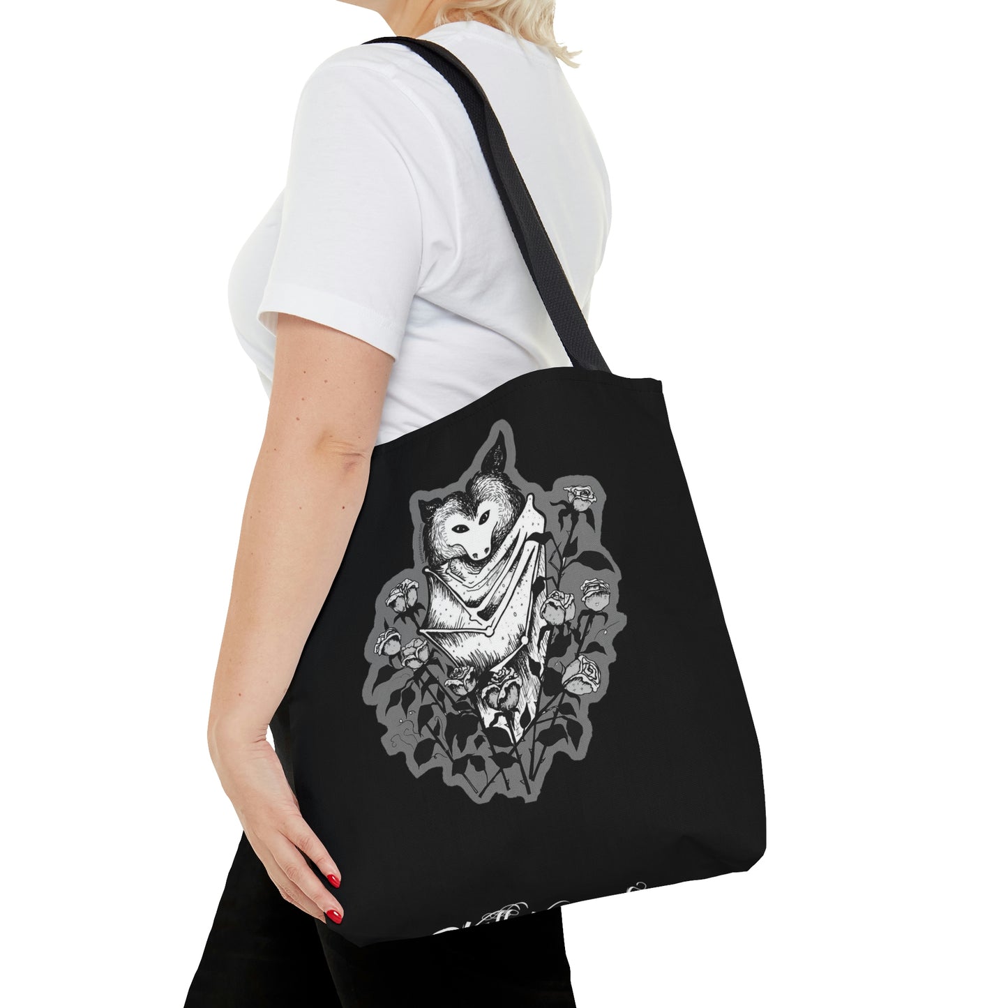 Illustrated Batty Tote Bag (Double-Sided)
