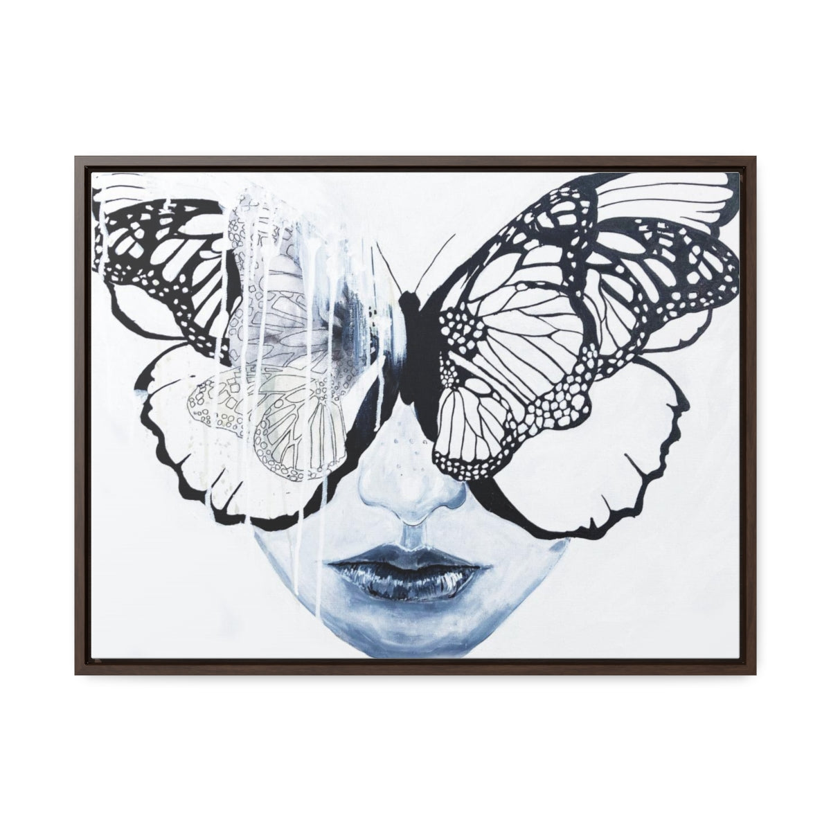 "Butterfly Eyes" Painting by Kelly Kresconko PRINT on Gallery Canvas Wraps, Horizontal Frame