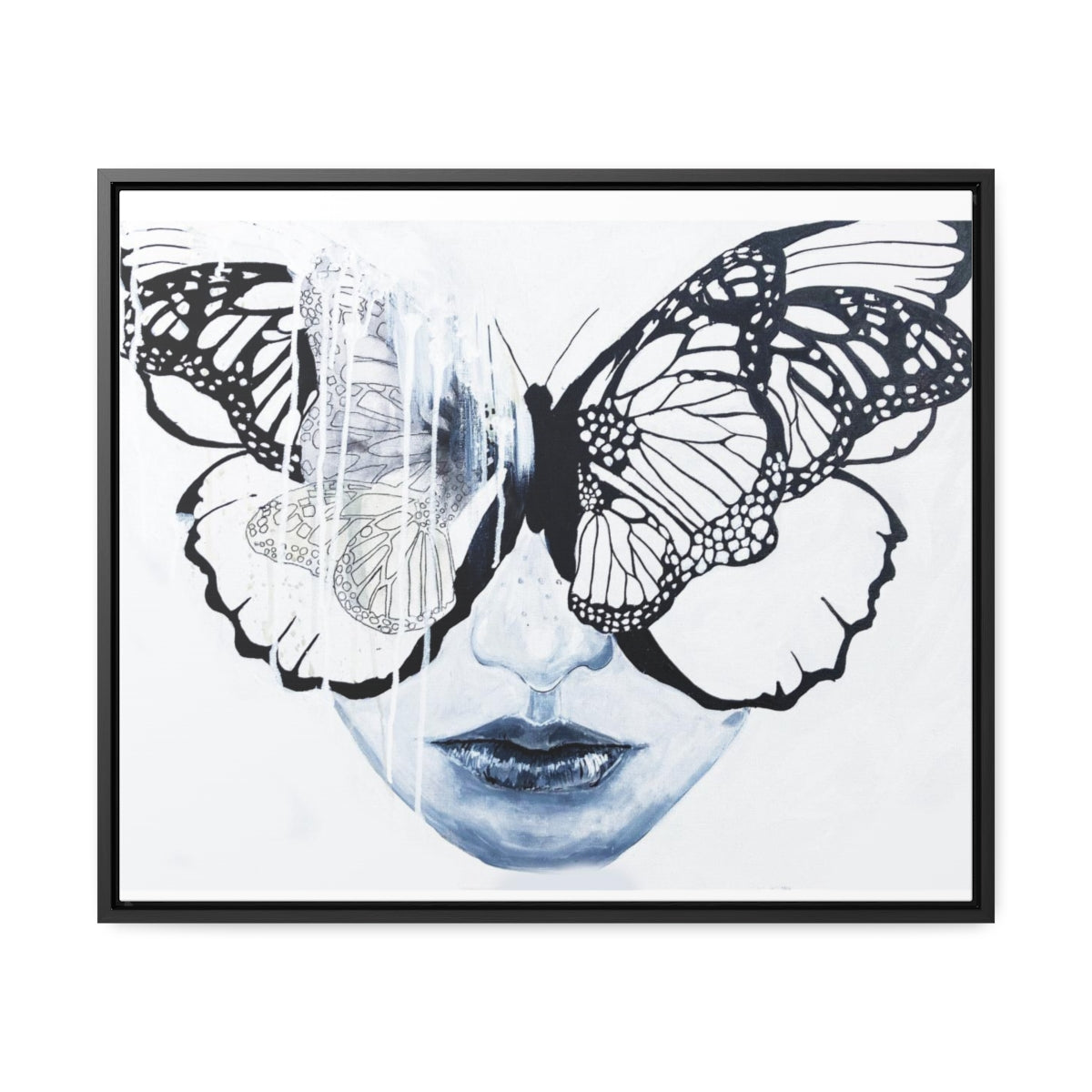"Butterfly Eyes" Painting by Kelly Kresconko PRINT on Gallery Canvas Wraps, Horizontal Frame