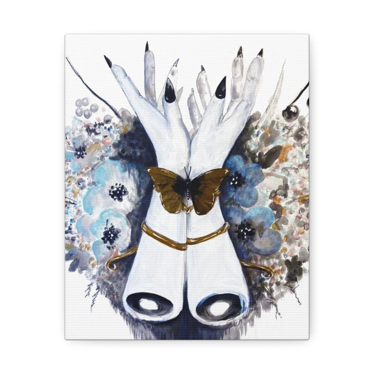 "Discovery-Gold" Painting by Kelly Kresconko Print on Gallery Stretched Canvas