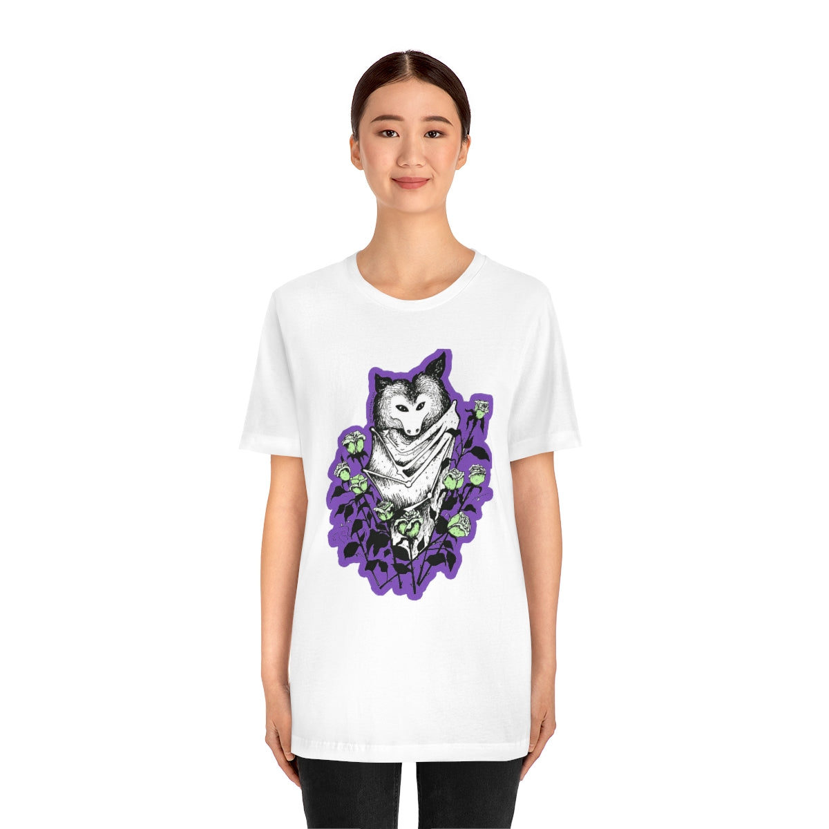 "Blue Batty" Illustration by Kelly Kresconko Unisex Jersey Short Sleeve Tee