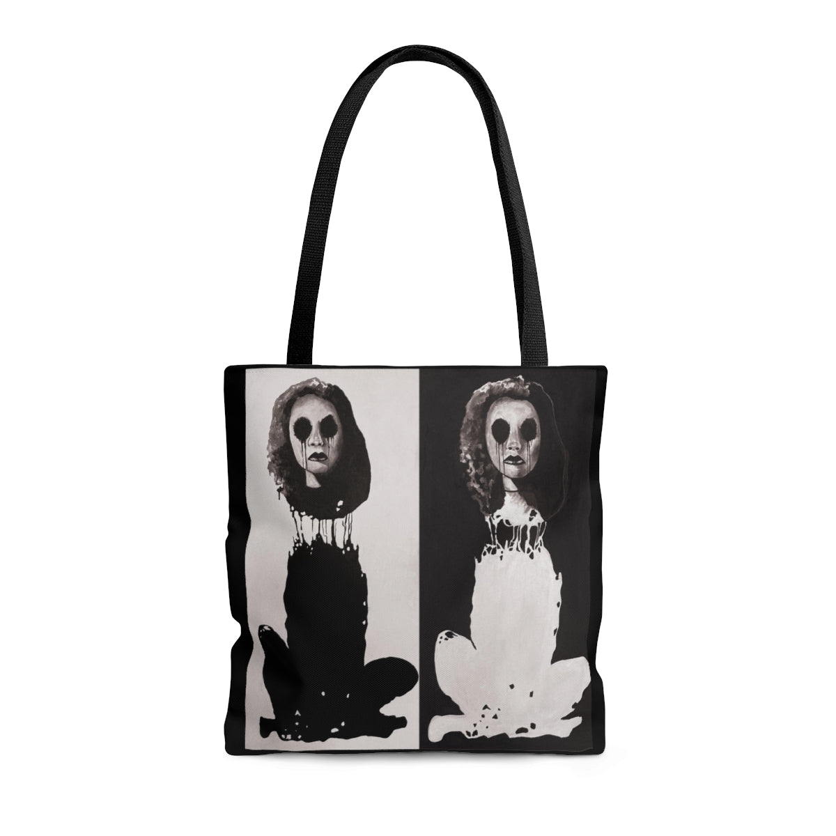 "Melancholy Felines" Painting by Kelly Kresconko Tote Bag