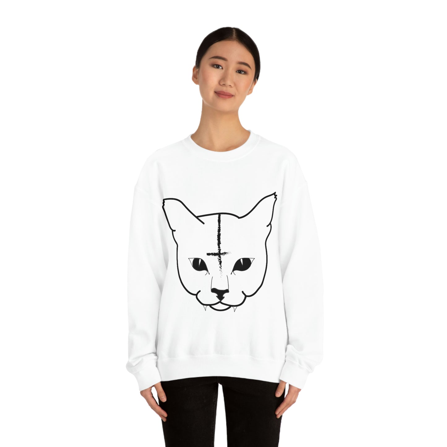 Hell Cat Unisex Heavy Blend™ Crewneck Sweatshirt