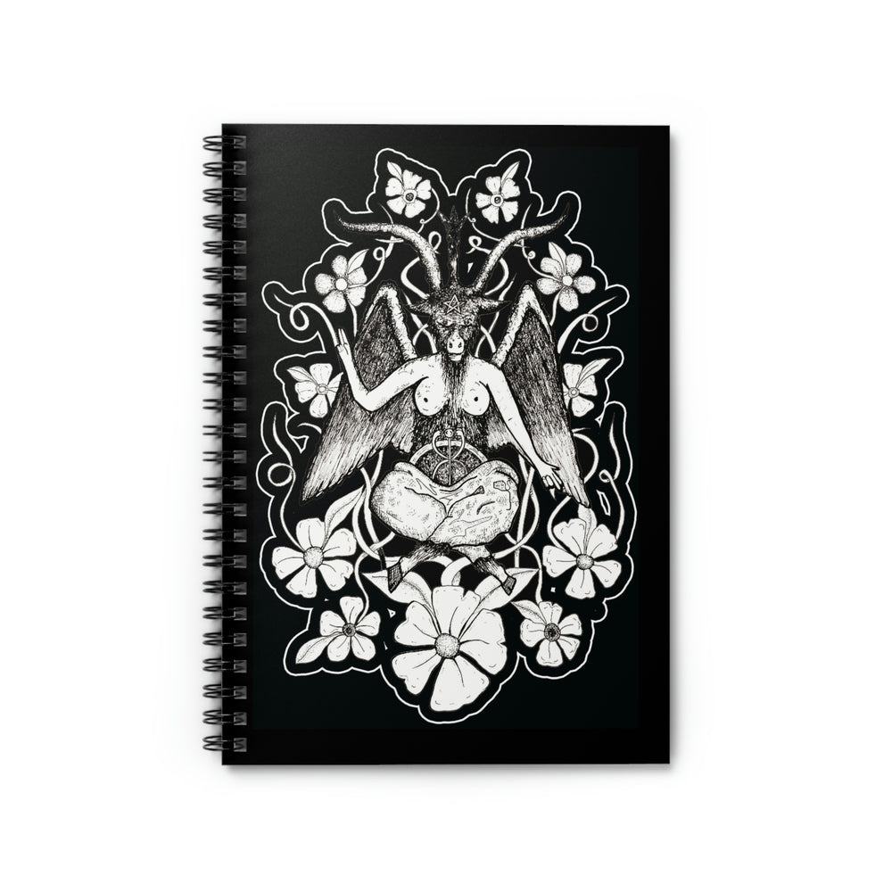 Baphomet Spiral Notebook - Ruled Line