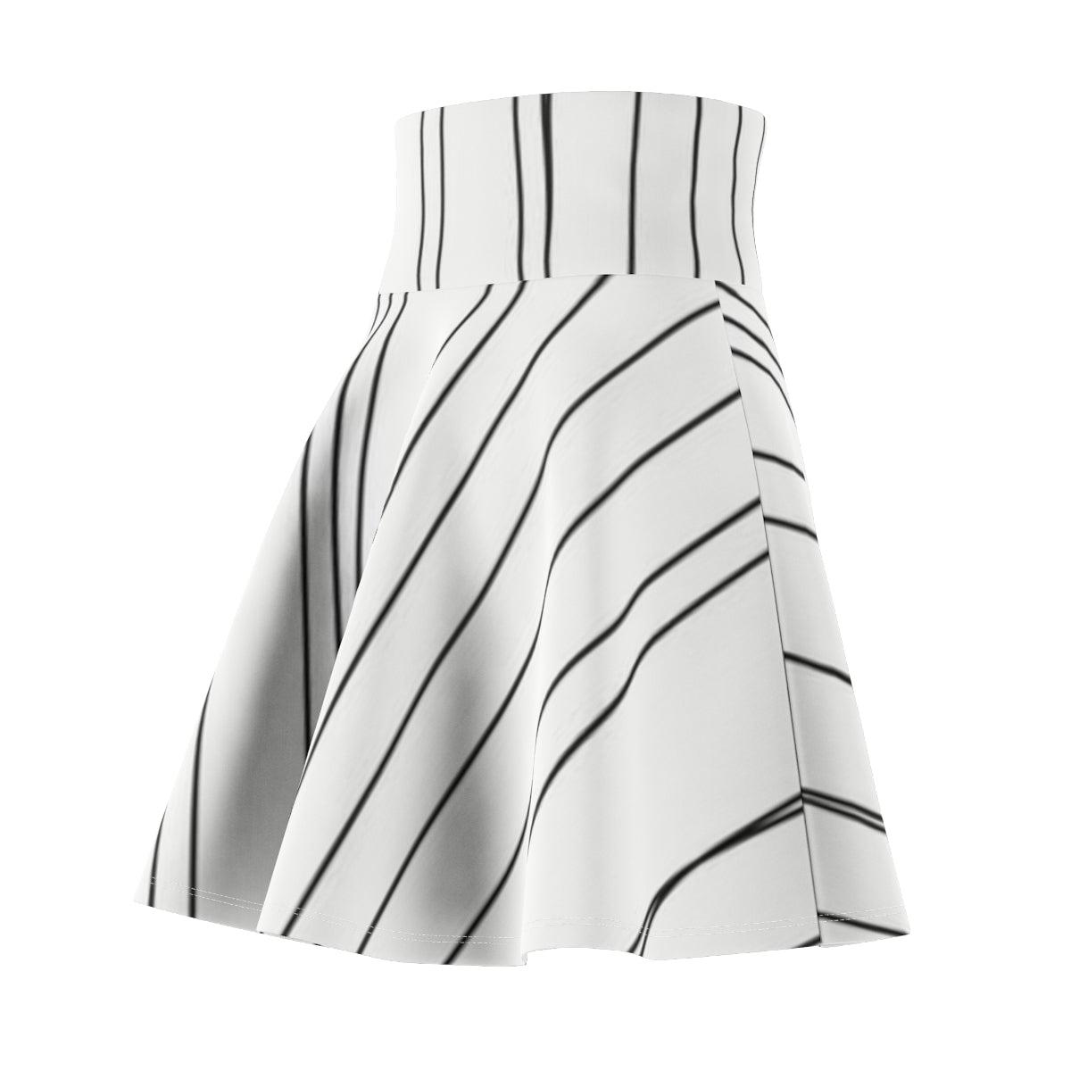 Sketchy Lines Skater Skirt