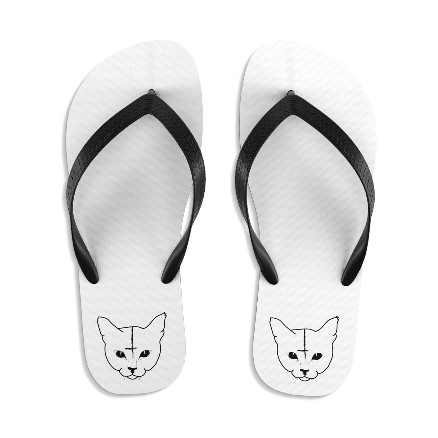 Hell Cat Unisex Flip-Flops