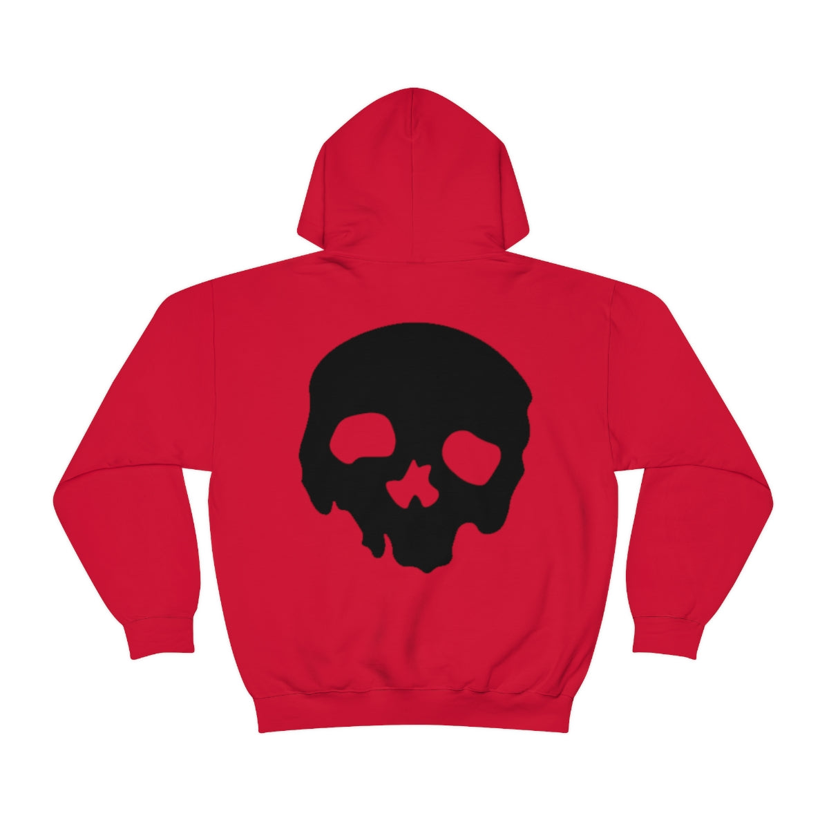 LUXE GOTH BASICS Black Skull Hoodie (Unisex)