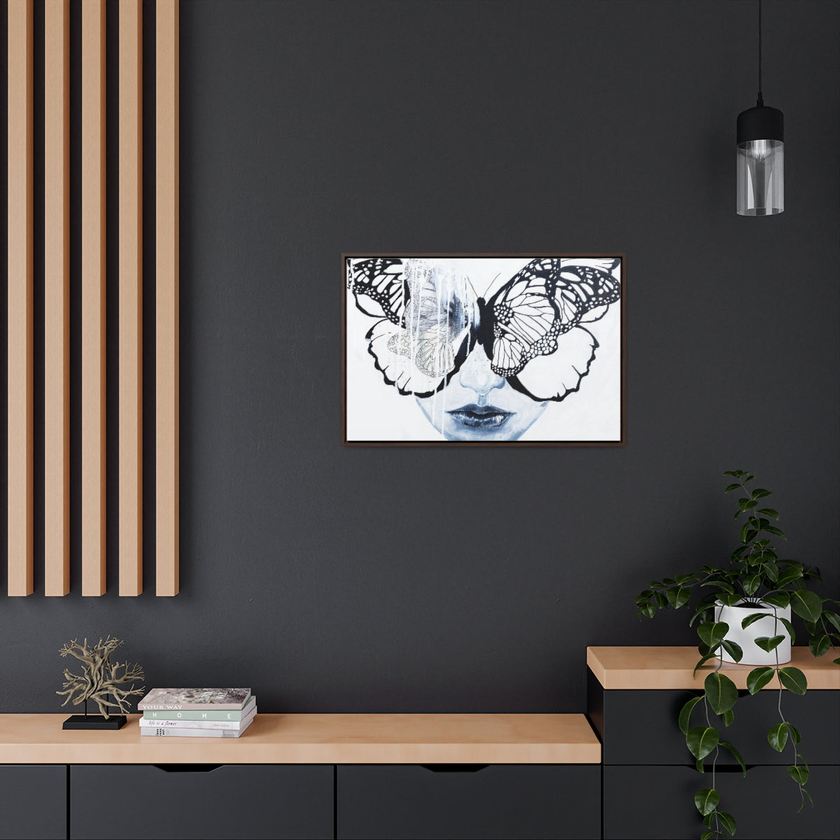 "Butterfly Eyes" Painting by Kelly Kresconko PRINT on Gallery Canvas Wraps, Horizontal Frame