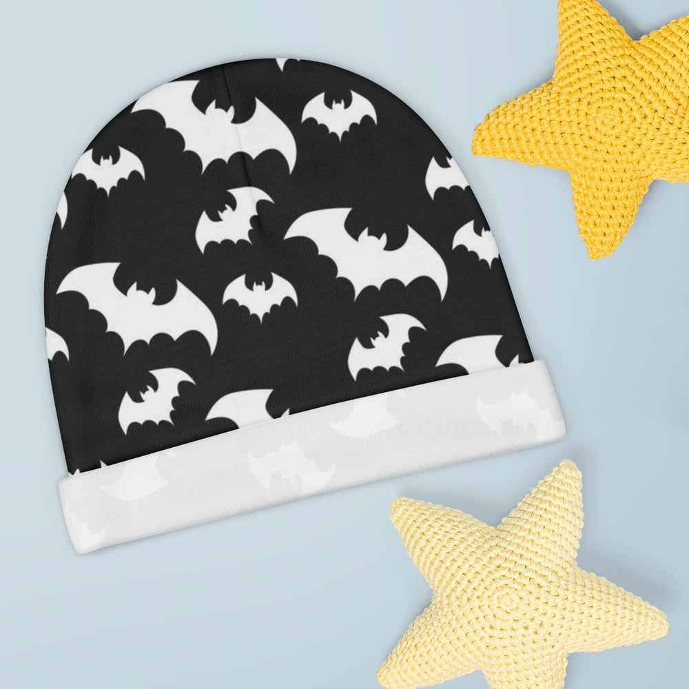 Bat Print Baby Beanie