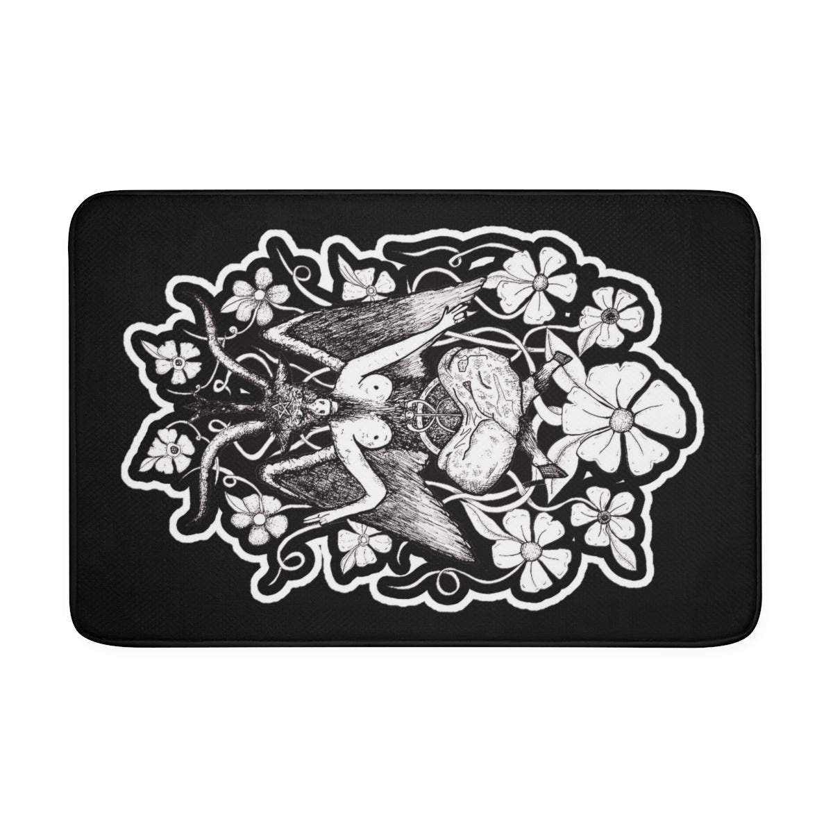 Baphomet Memory Foam Bath Mat