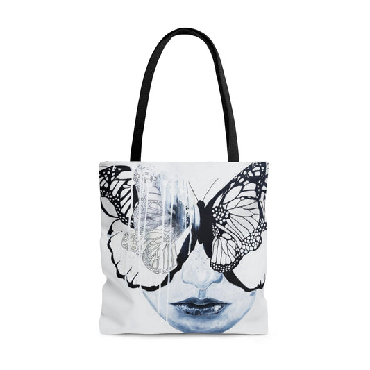 Butterfly Eyes Tote Bag in White