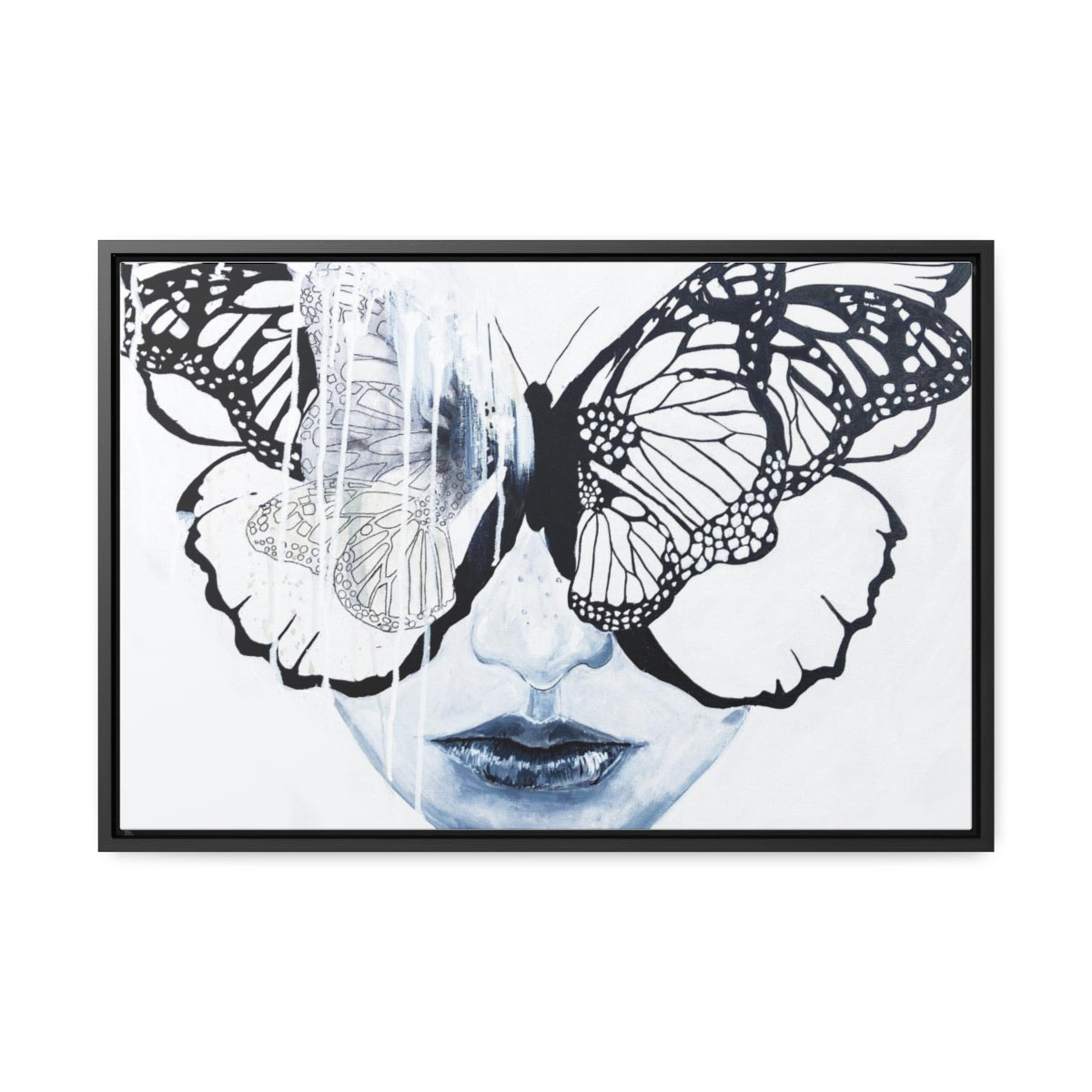 "Butterfly Eyes" Painting by Kelly Kresconko PRINT on Gallery Canvas Wraps, Horizontal Frame