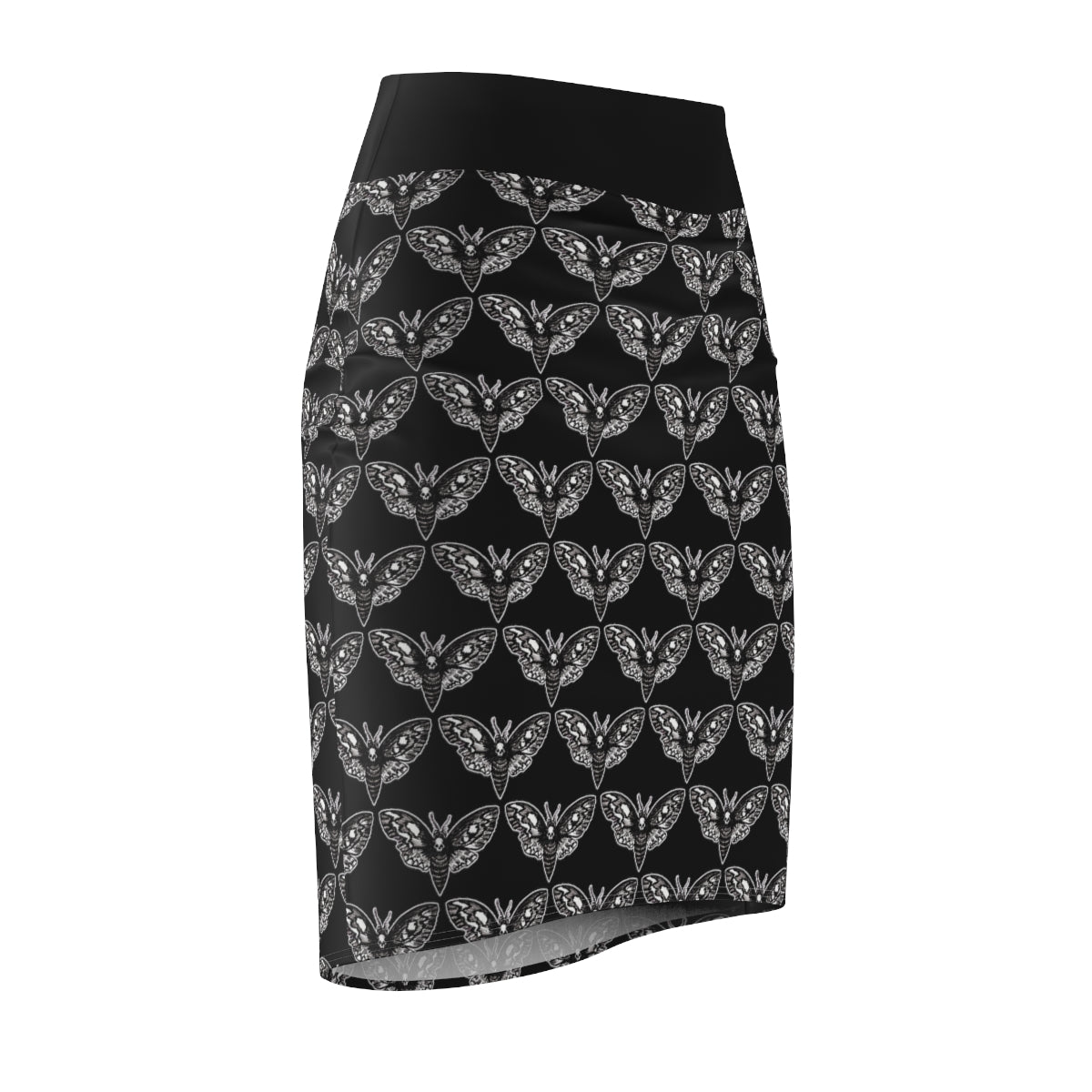 *DeathMoth* By Kelly Kresconko Pencil Skirt